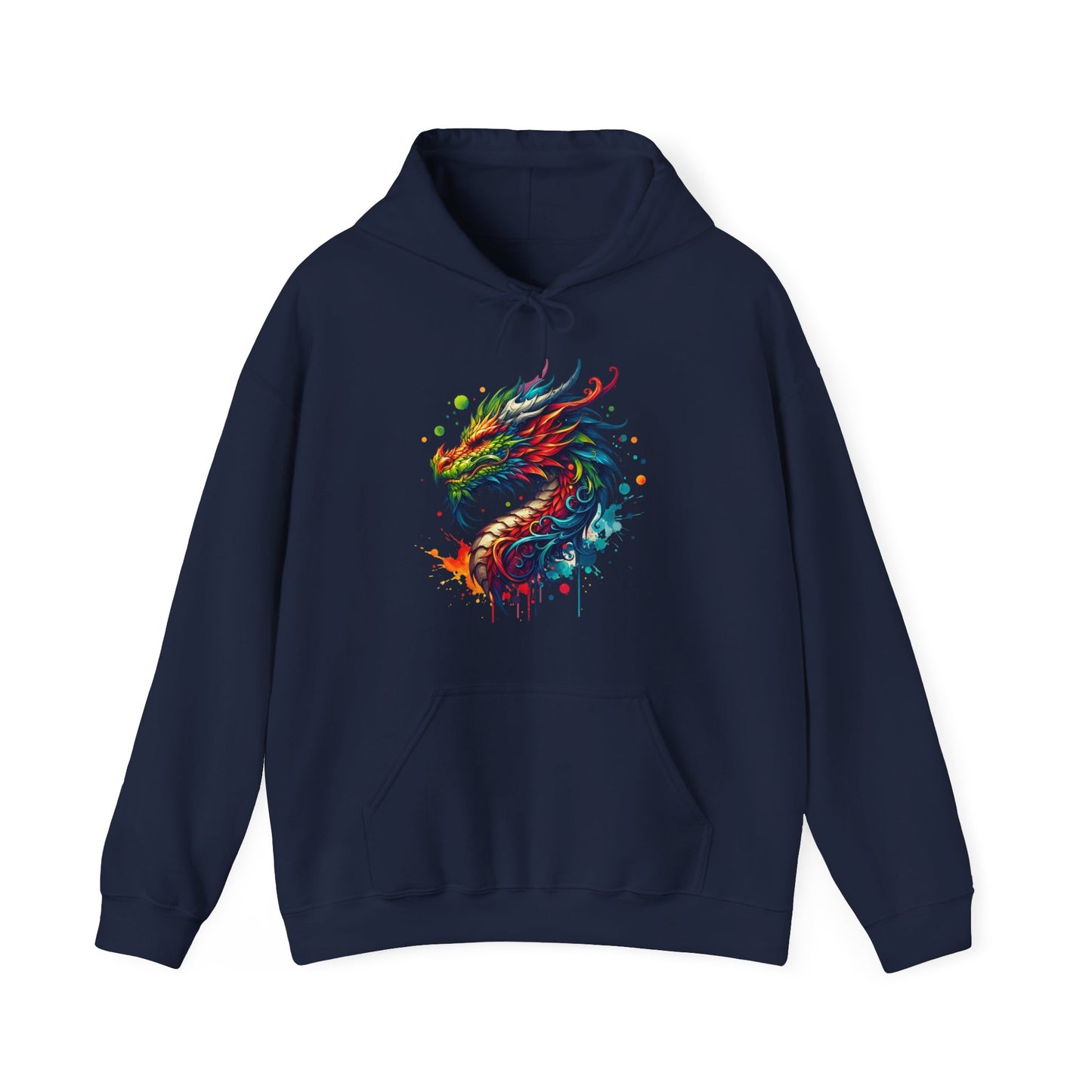 Colorful Dragon Hoodie - Perfect for Fantasy Lovers