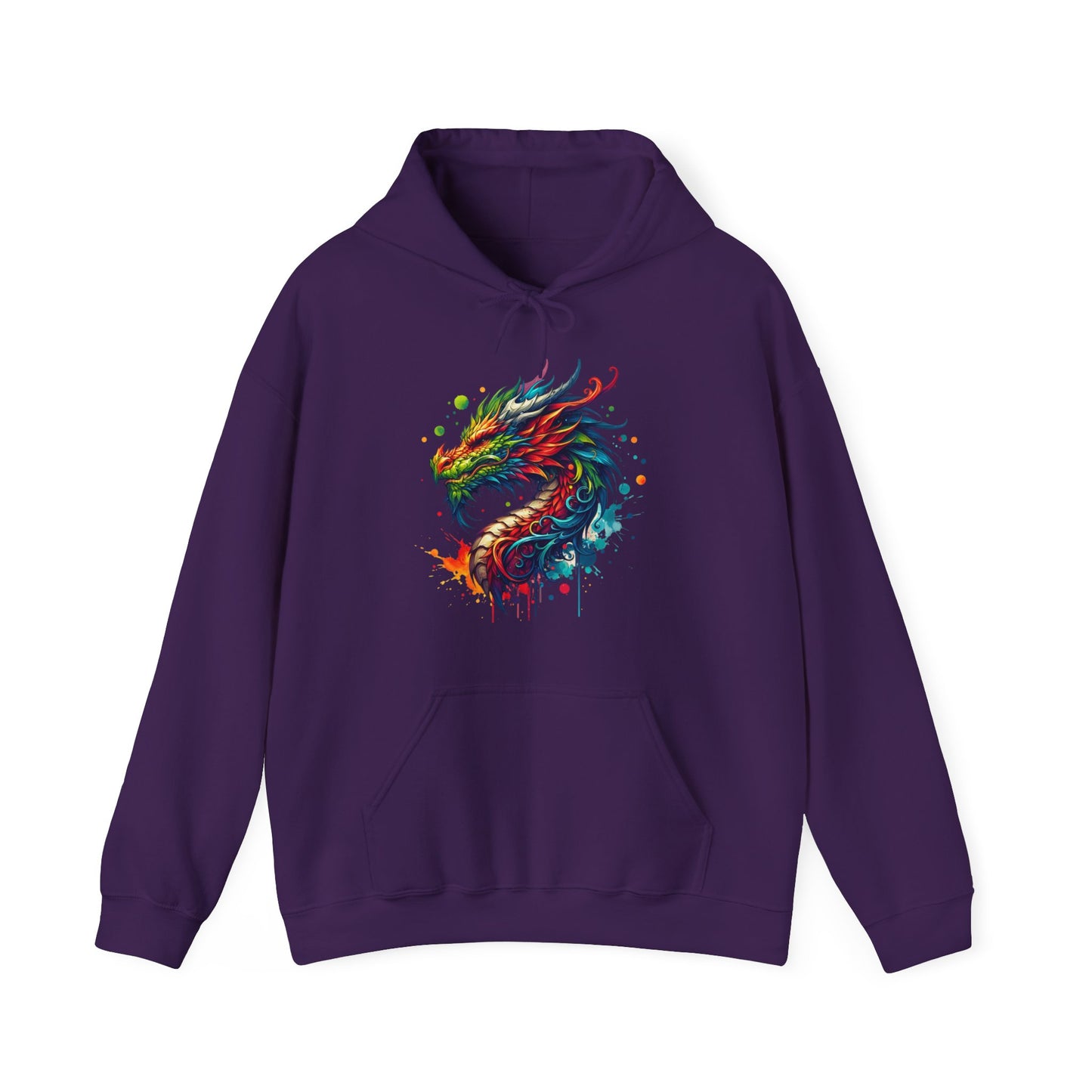 Colorful Dragon Hoodie - Perfect for Fantasy Lovers