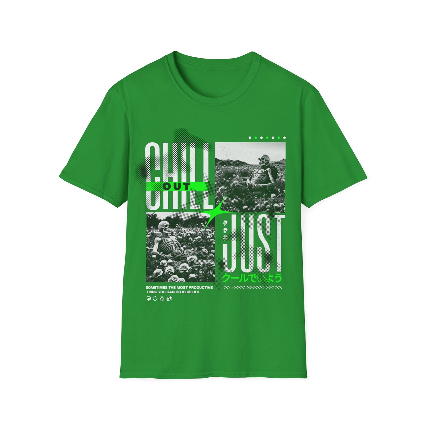 Chill Out Graphic Tee - Relaxed Vibes,Softstyle T-Shirt for Casual Outings, Gift for Friends, Weekend Wear