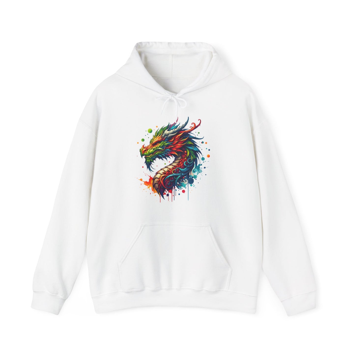 Colorful Dragon Hoodie - Perfect for Fantasy Lovers