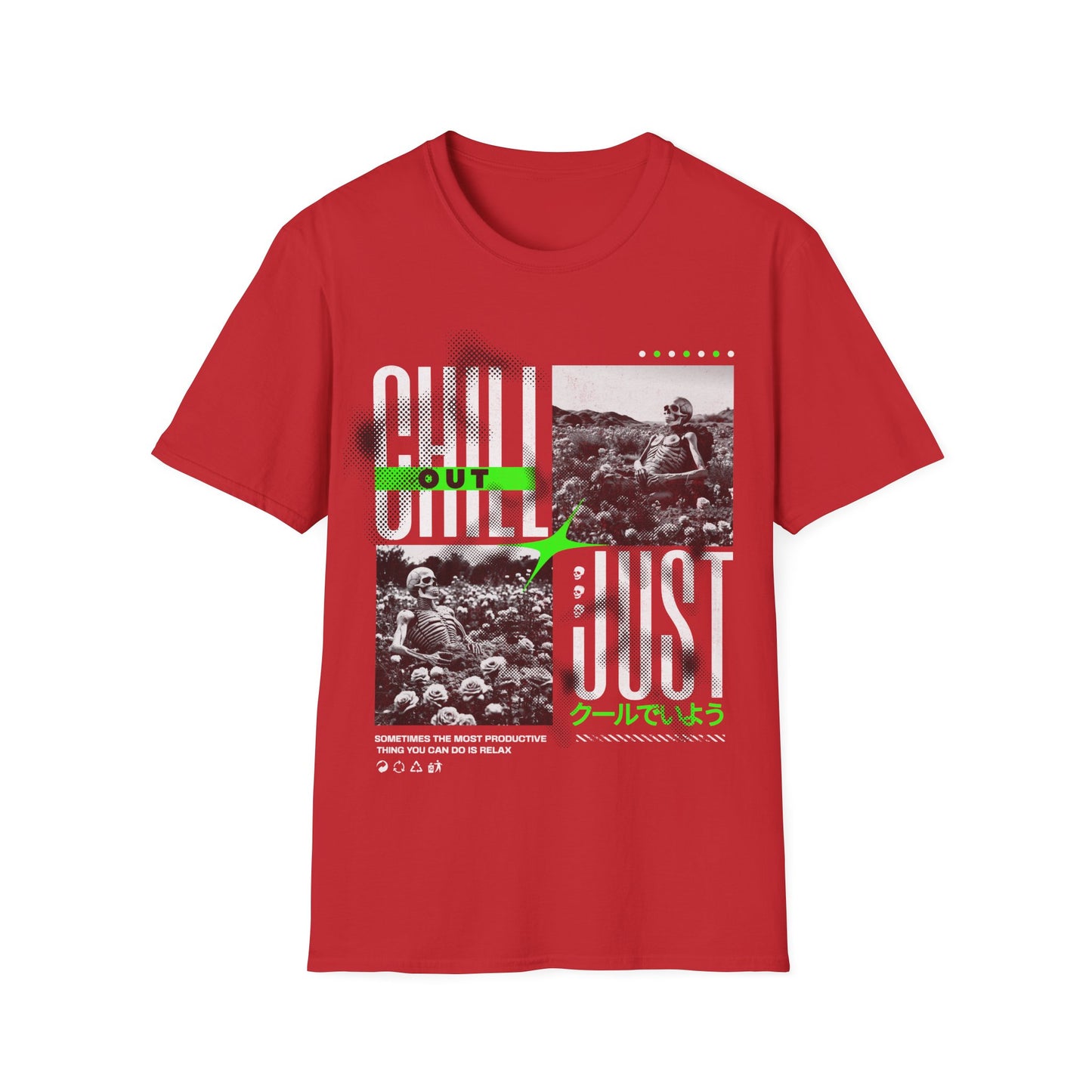 Chill Out Graphic Tee - Relaxed Vibes,Softstyle T-Shirt for Casual Outings, Gift for Friends, Weekend Wear