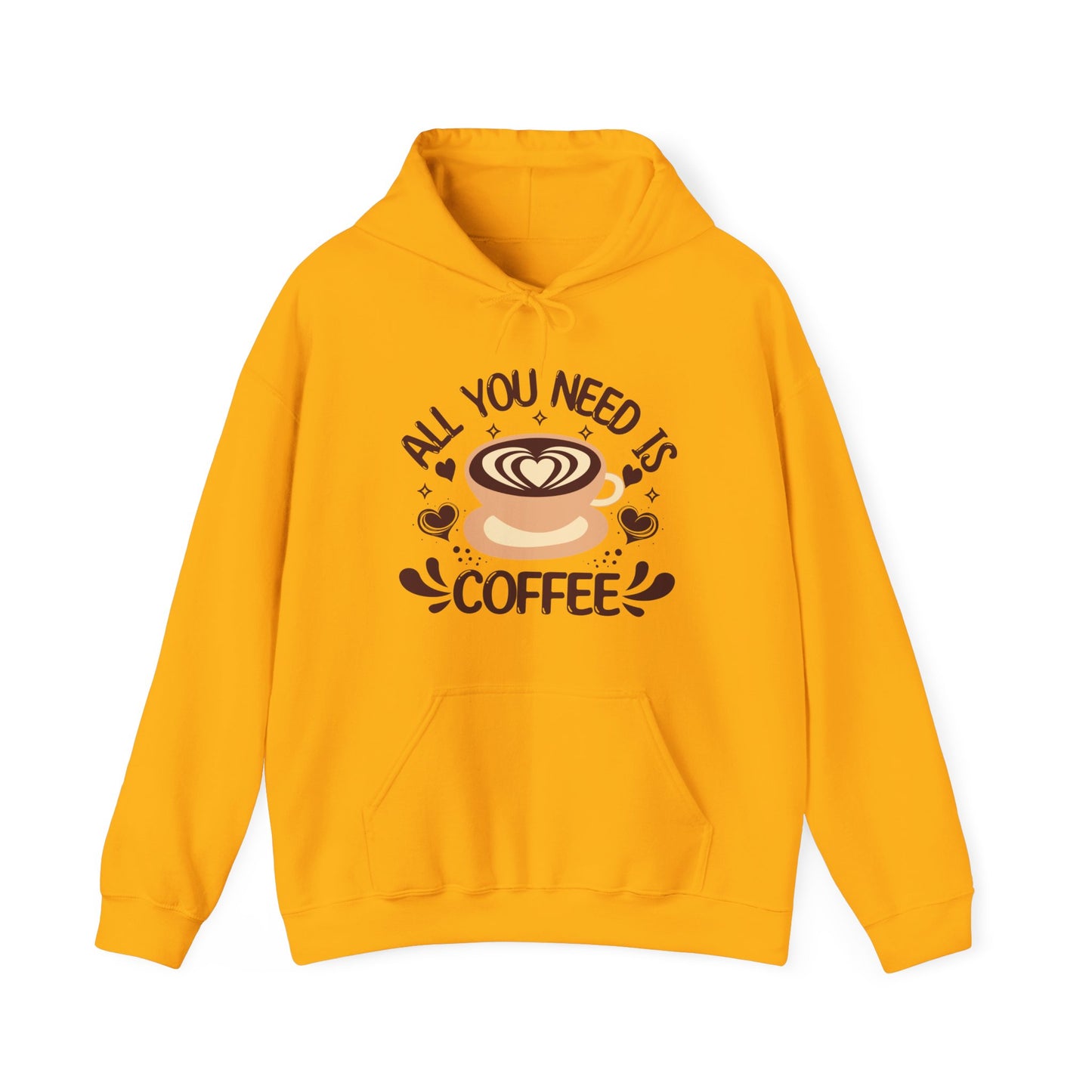 Coffee Lover's Hoodie - "All You Need Is Coffee" Cozy Sweatshirt