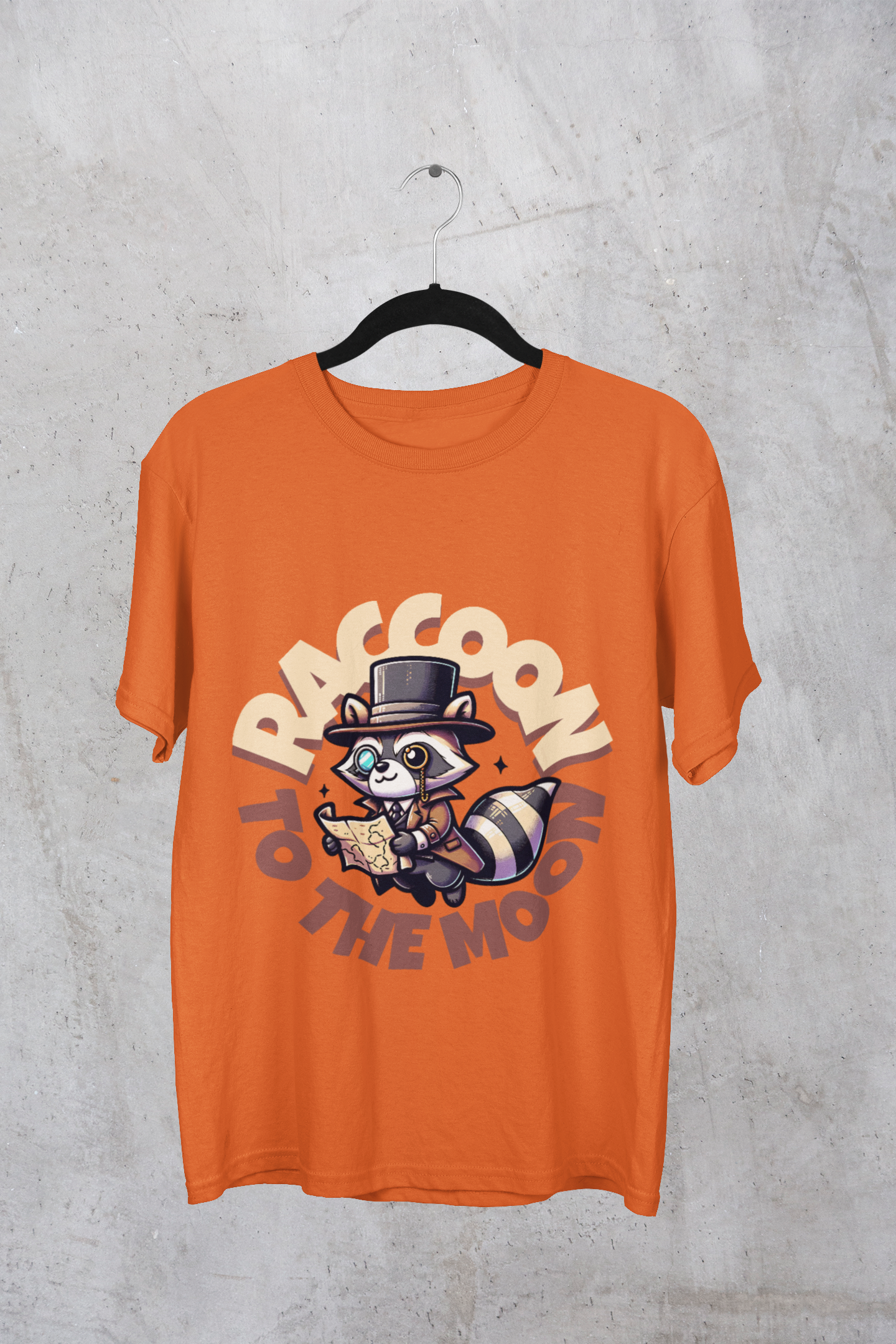 Raccoon to the Moon Unisex T-Shirt, Fun Gift for Animal Lovers, Casual Wear, Cute Graphic Tee, Birthday Present, Eco-Friendly Fashion