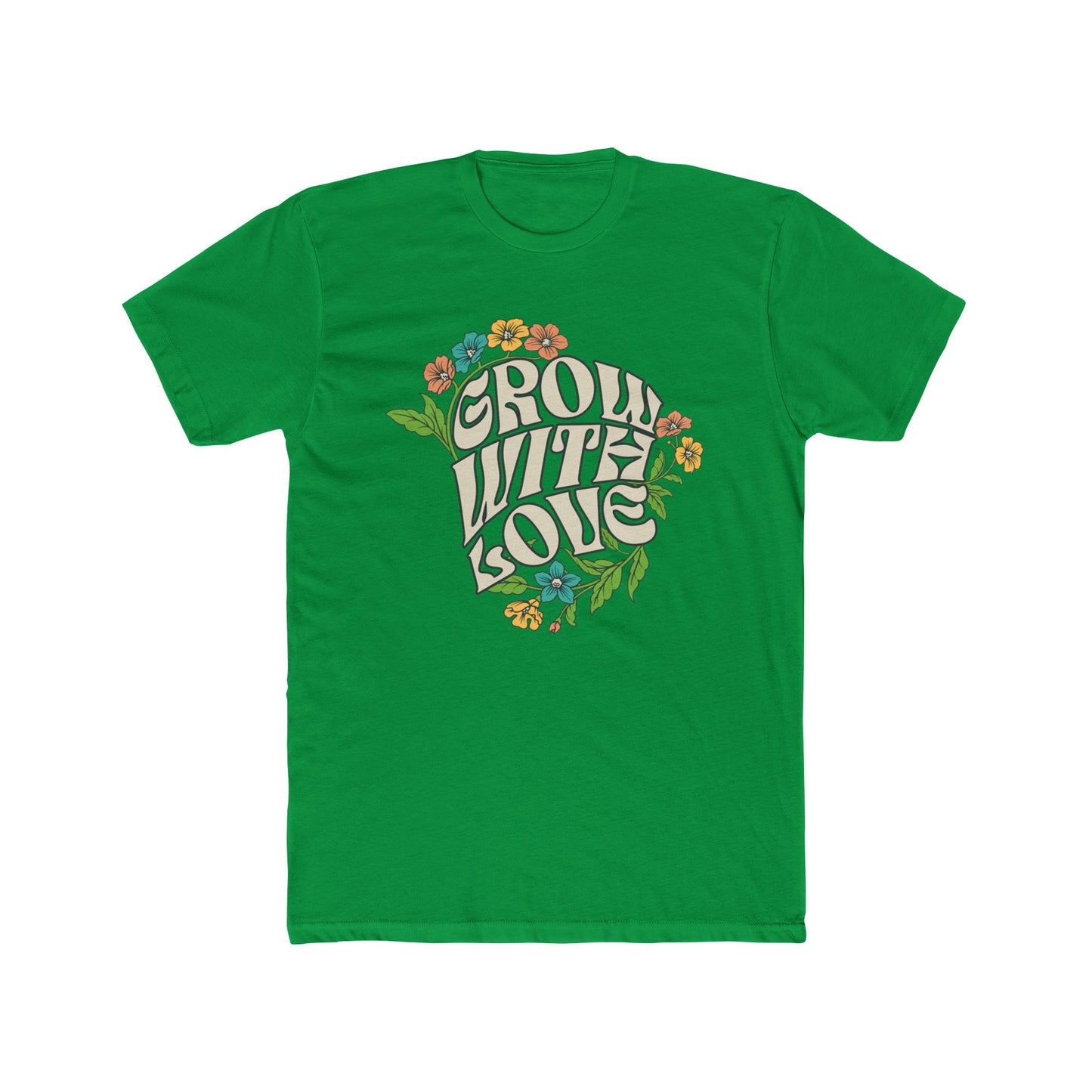Grow With Love Unisex Tee - Floral Graphic T-Shirt for Nature Lovers