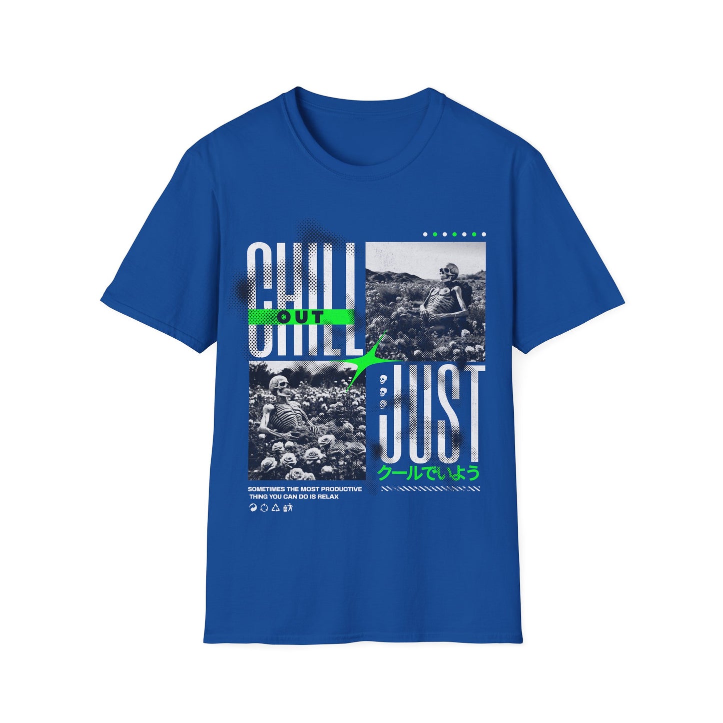 Chill Out Graphic Tee - Relaxed Vibes,Softstyle T-Shirt for Casual Outings, Gift for Friends, Weekend Wear