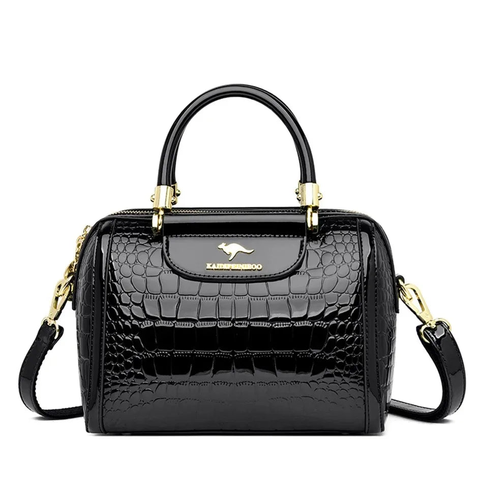 š Soft Leather Luxury Tote Handbags ā 3-Layer Large-Capacity Shoulder & Crossbody Bags āØ