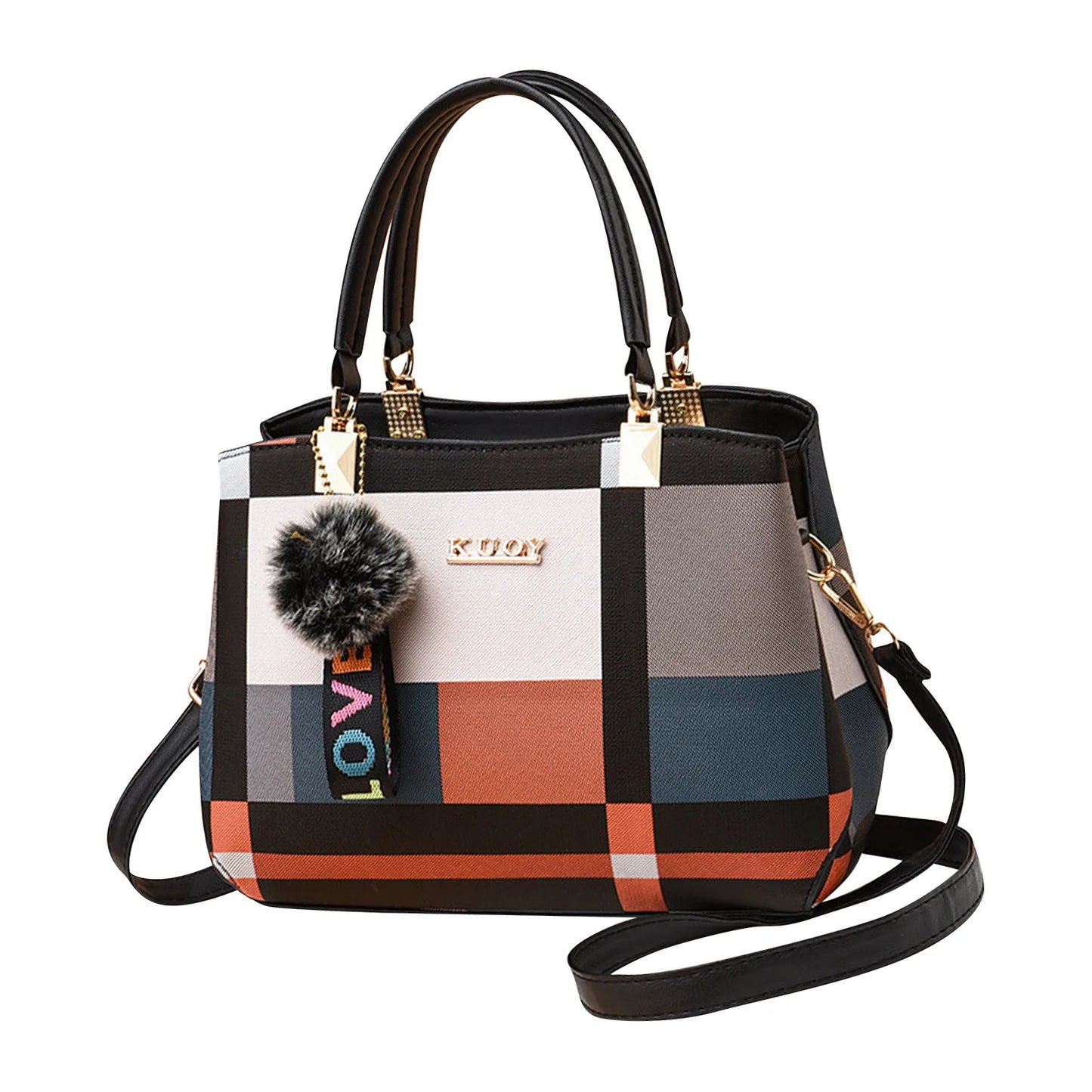 š Trendy Women's Handbag ā Elegant One-Shoulder & Crossbody Bag with Appliques āØ