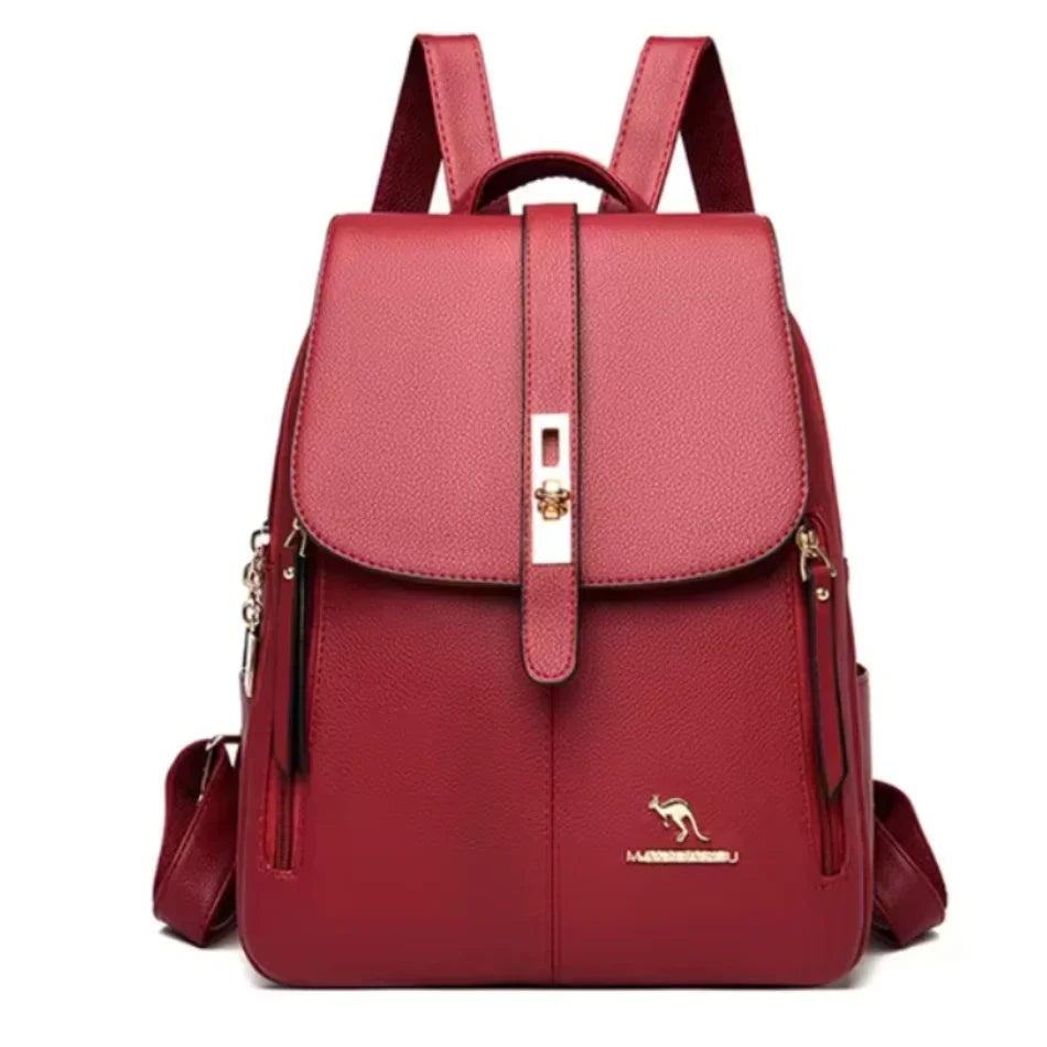 🎒 Women's Large-Capacity Vintage Backpack – High-Quality Leather Travel & School Bag ✨