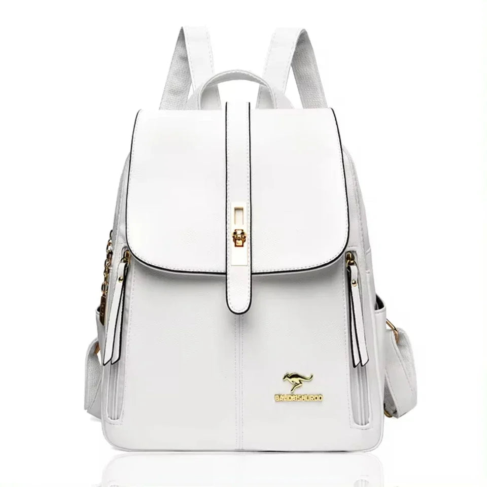 🎒 Women's Large-Capacity Vintage Backpack – High-Quality Leather Travel & School Bag ✨
