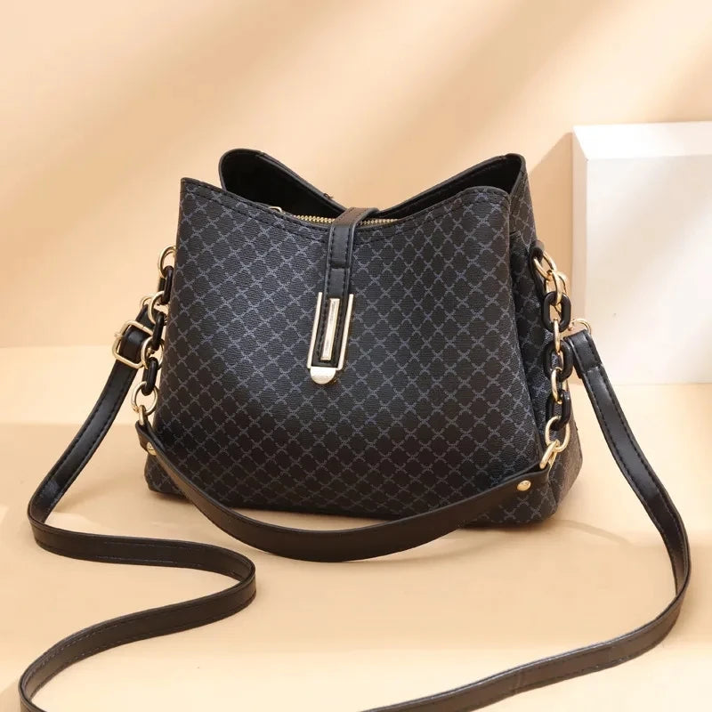 👜 Vintage PU Leather Bucket Bags – Designer Flap Shoulder & Crossbody Bags for Women ✨