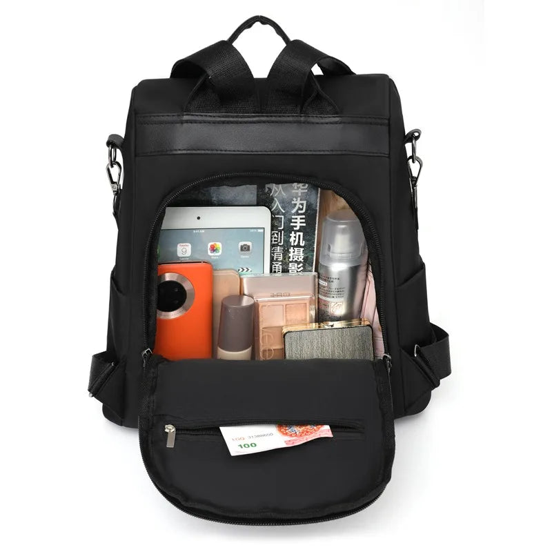 š Women's Multifunctional Anti-Theft Backpack ā Casual Travel & School Shoulder Bag āØ