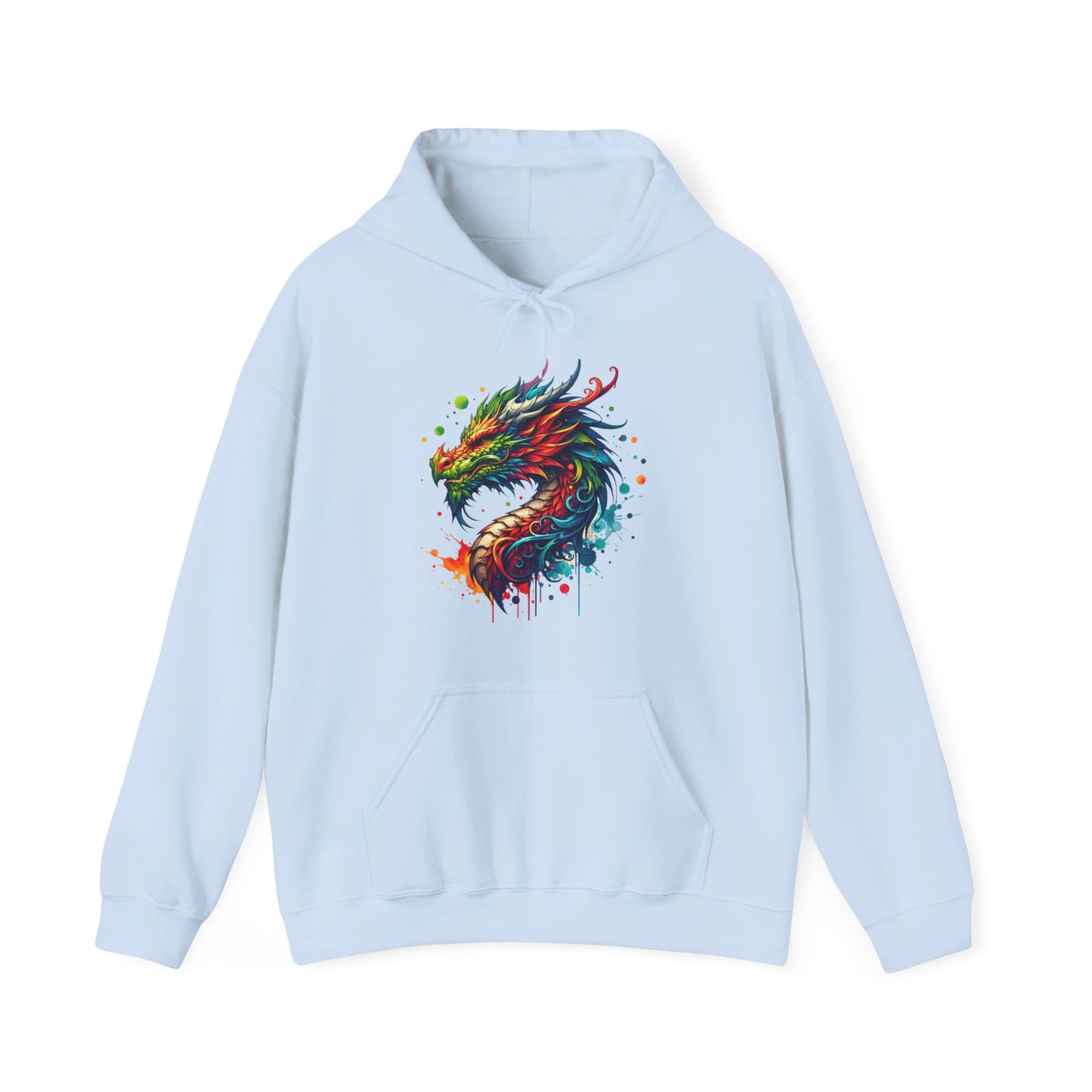 Colorful Dragon Hoodie - Perfect for Fantasy Lovers