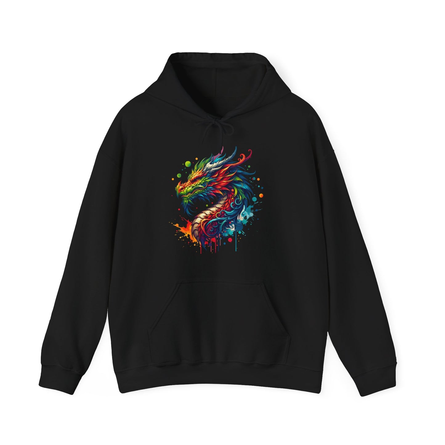 Colorful Dragon Hoodie - Perfect for Fantasy Lovers