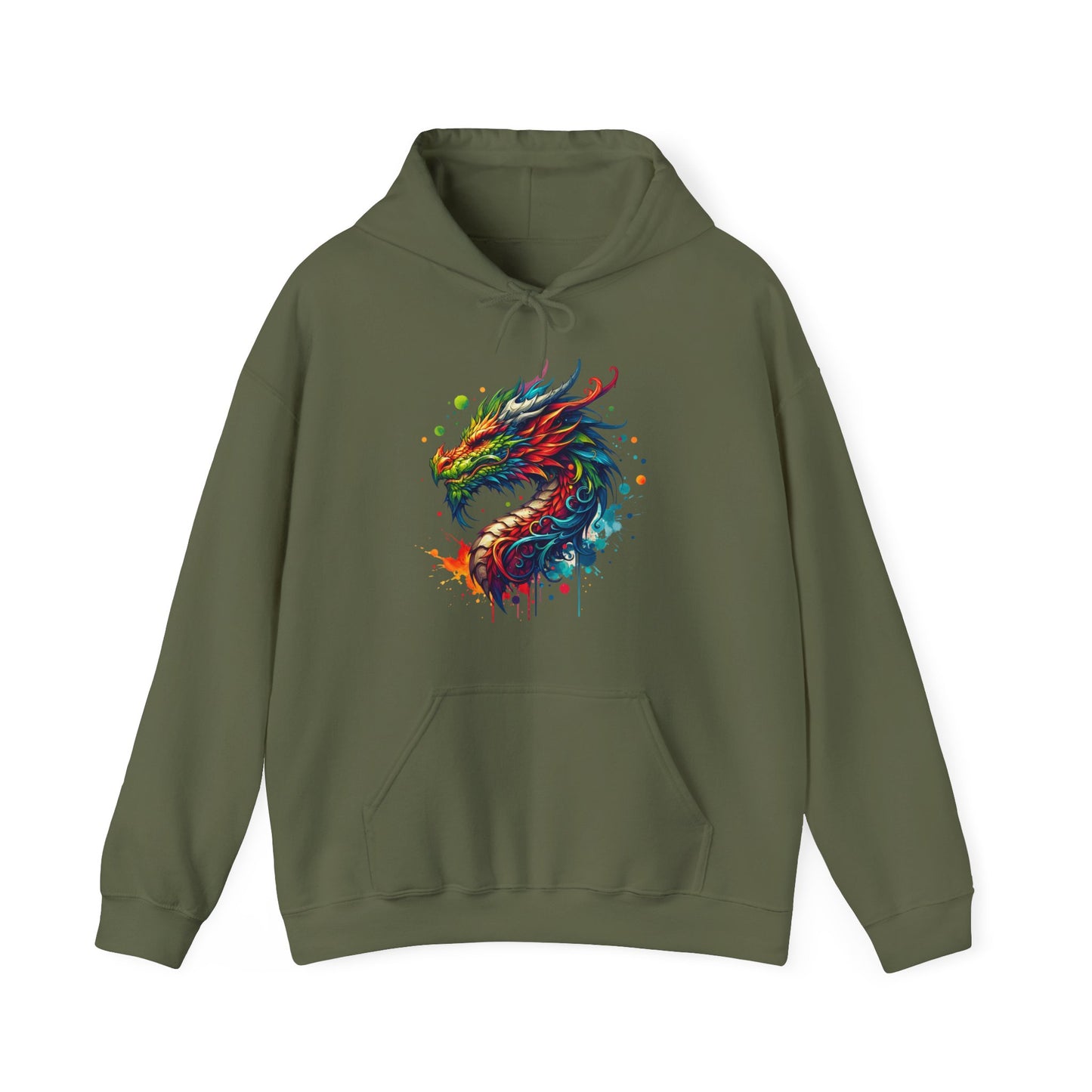 Colorful Dragon Hoodie - Perfect for Fantasy Lovers