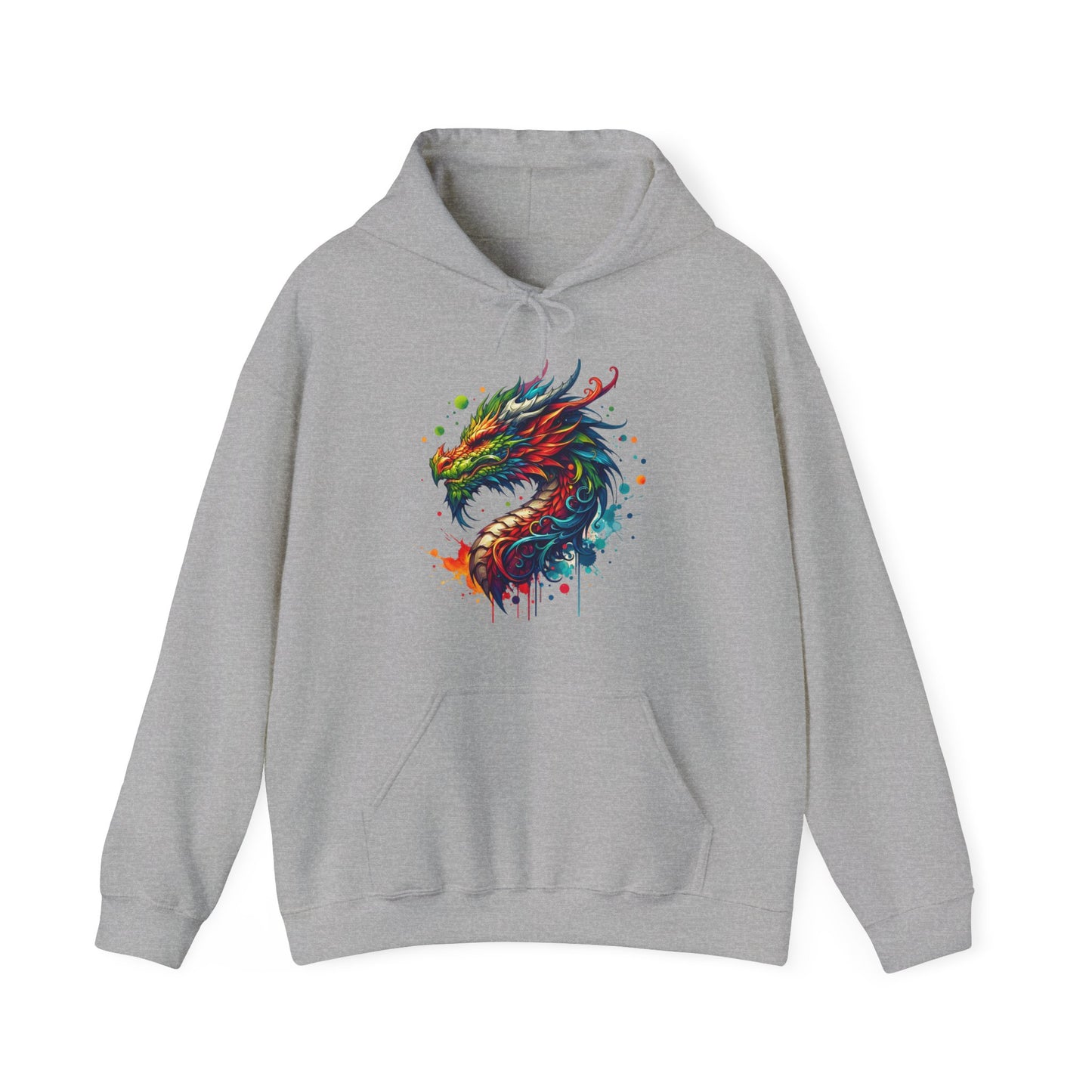 Colorful Dragon Hoodie - Perfect for Fantasy Lovers