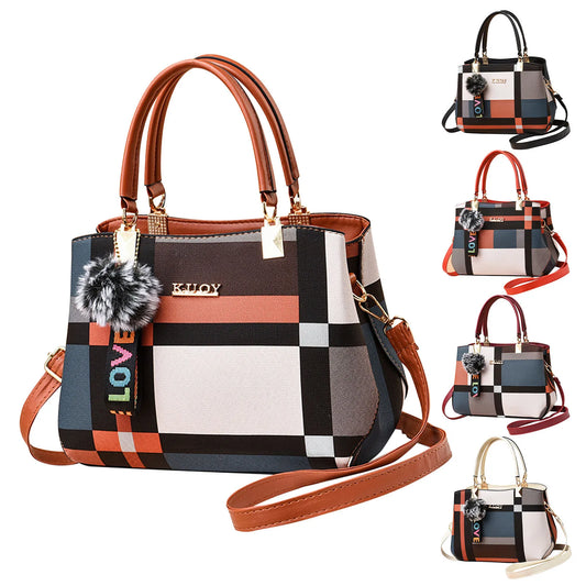 👜 Trendy Women's Handbag – Elegant One-Shoulder & Crossbody Bag with Appliques ✨